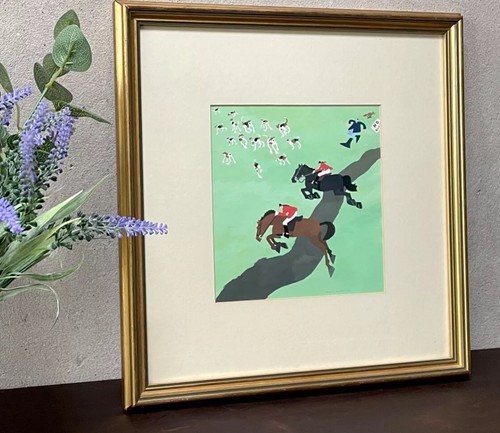 Vintage painting hunting - painting,