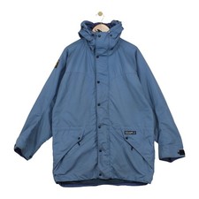 Paramo Nikwax Analogy Rain Coat Mens Size L Blue Hooded Waterproof