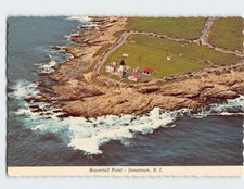 Postcard Aerial View of Beavertail Point Jamestown Rhode Island USA