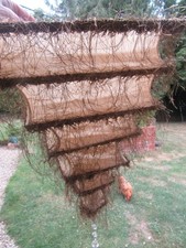 Wispy Eyelash Trim Shabby Chic Boudoir  Triangle Lampshade 19"