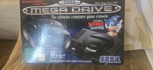 Boxed sega mega drive - drive, mini