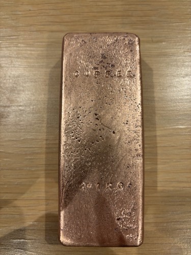 Copper bullion bar 1kg - copper,