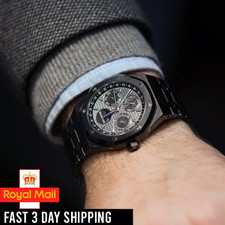 Watch Bracelet for AP Audemars Piguet Royal Oak | 26mm High Quality Black Band