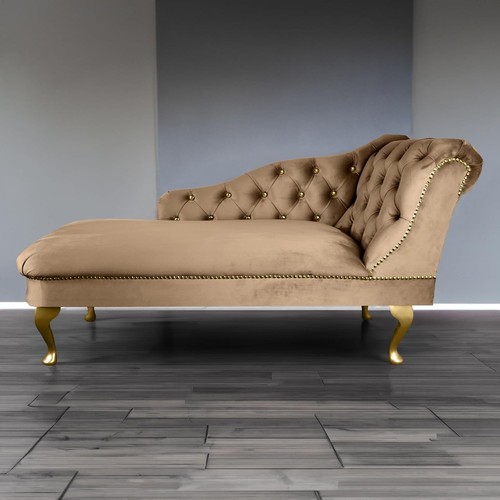 Velvet chaise lounge tufted - velvet,