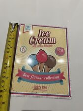 Mobile Shop Ice Cream Van Bike Metal Sign Display