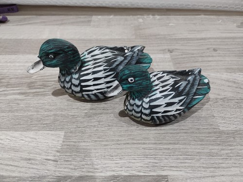 Wooden ducks pair - wooden,