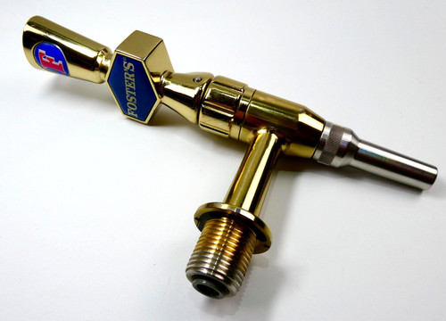 Foster beer font - font, brass