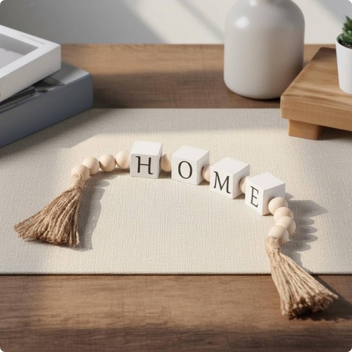 Wooden bead string versatile - string,