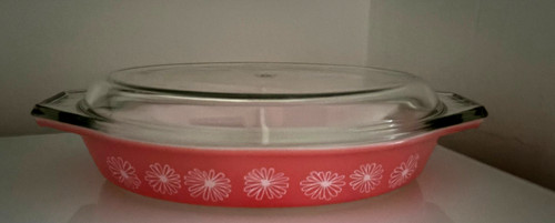 Vintage jaj pyrex gaiety pink - vintage,