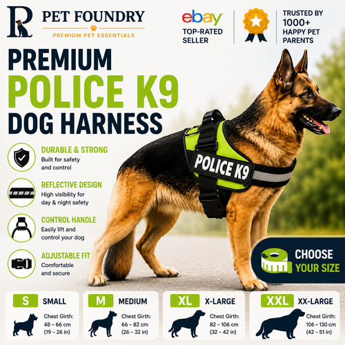 Police dog harness - k9,