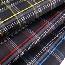 Black Plaid Interior