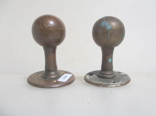 Antique bronze door - door, knobs