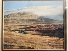 Irish MountainScene Watercolor Painting Framed And Signed By D Boyd