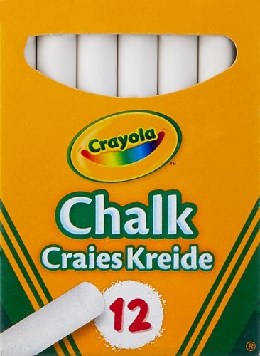 Crayola white anti - crayola, chalk