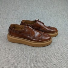 Paul Smith Shoes Men's Size UK 8 Brown Nash Leather Wingtip Platform Brogue