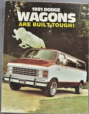 1981 Dodge Ram Wagon Van Truck Brochure Folder Excellent Original 81 Canadian