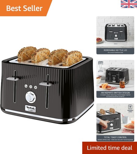 Loft black slot - 4-slot, toaster