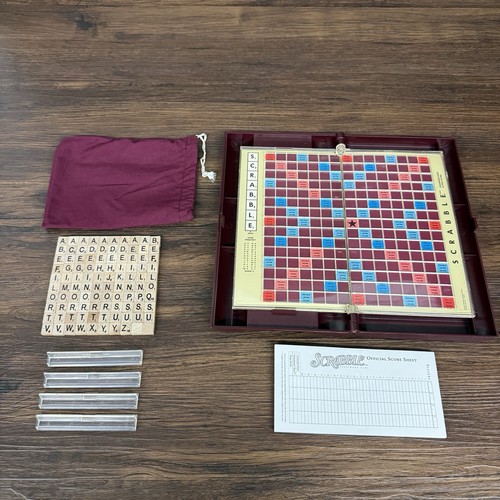 1990 scrabble deluxe travel - deluxe,