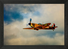 WWII fighter plane flying