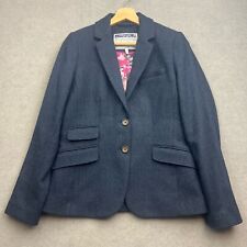 JOULES Tweed Jacket UK 12 Navy