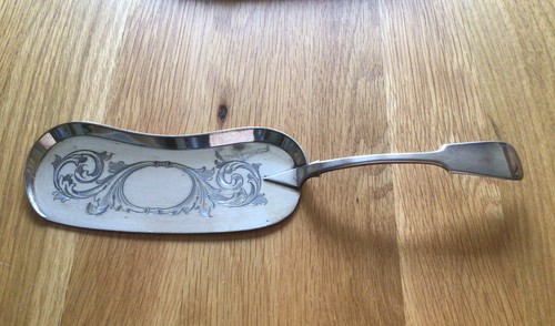 Silver plated crumb tray - crumb, scoop