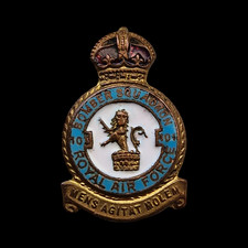 WW2 101 Bomber Squadron Royal Air Force RAF Enamel Lapel Badge Genuine Insignia