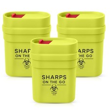 3pk Travel Sharps Bin 0.2L