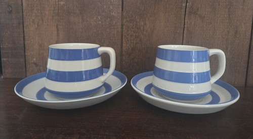 Cornishware green pair - cornishware, t.g.
