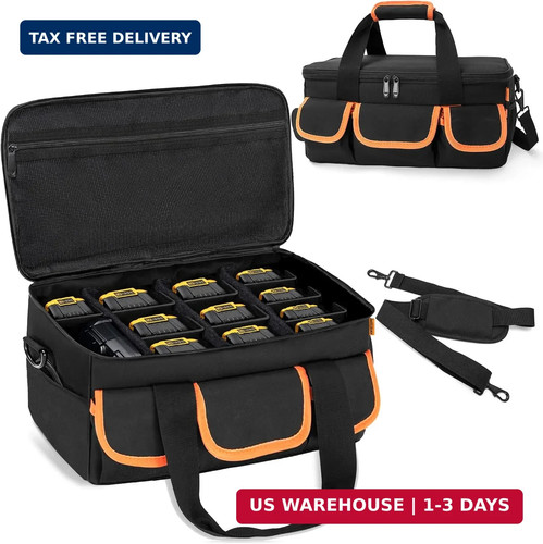 Tool battery carrying - battery, case