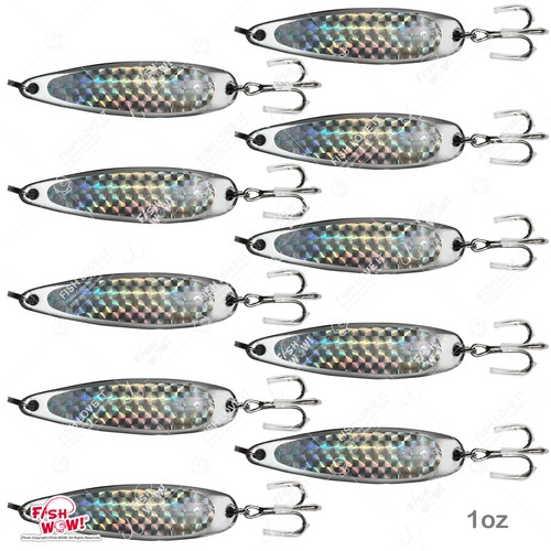 10pcs fishing 1oz spoon - 10pcs,