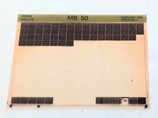 Honda MB 50 SPARE PARTS LIST