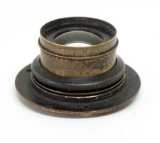 RARE VINTAGE ALDIS ANASTIGMAT UNO №1 5" (12.7 cm) F7.7 BRASS LENS Covers 4x5"