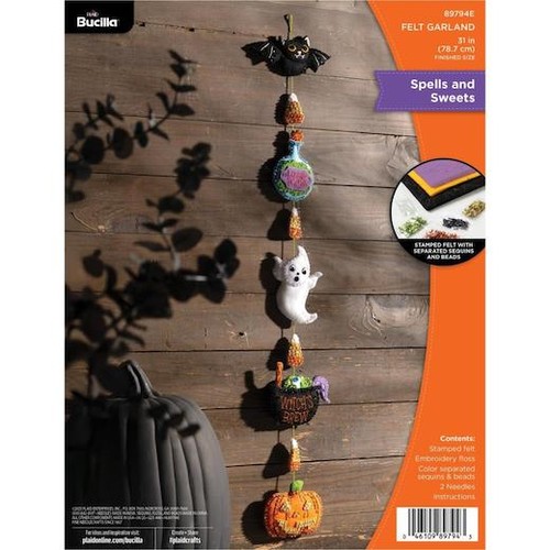Bucilla felt garland - felt,