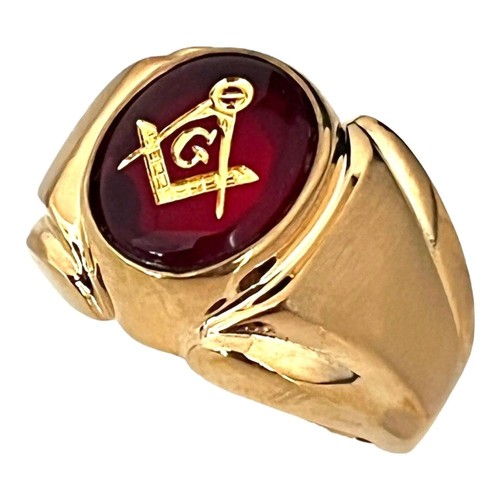 Vintage 1970s masonic ring - vintage,