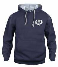 Scotland Retro Rugby Hoodie Embroidered Crest S-3XL
