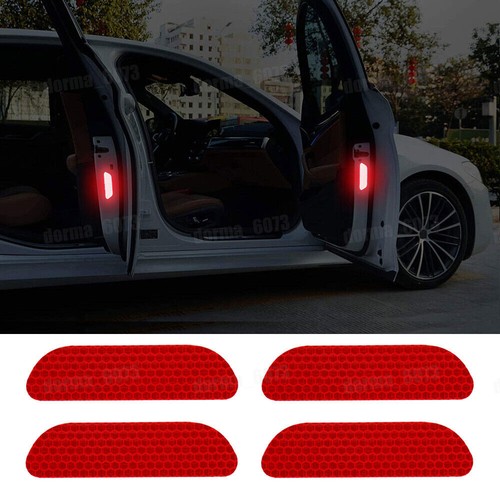 4pcs red reflective - red,