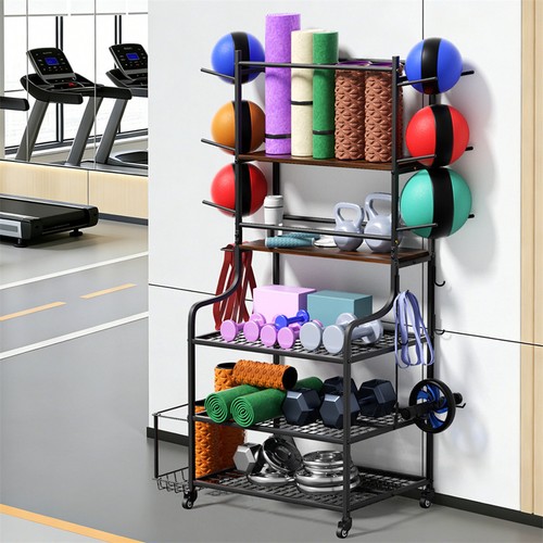 Movable home gym storage - gym, rack