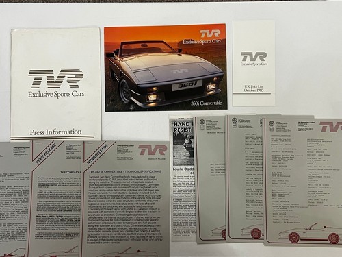 Tvr press information pack - press,