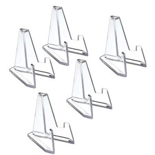 5Pack Plastic Coin/Card Trading Card Stands Exhibit Home Shop Display Small Size