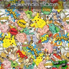 ROLLED - POKEMON Hydrographics Film Hydro Dipping UK Transfer Graphic Print