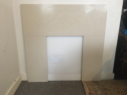 Marble piece fire surround - marble,