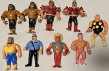 Lot of 9 Vintage WWF Hasbro