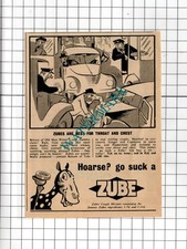 Zubes Cough Sweets Zube Advert - 1952