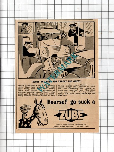 Zubes cough sweets zube advert - sweets,