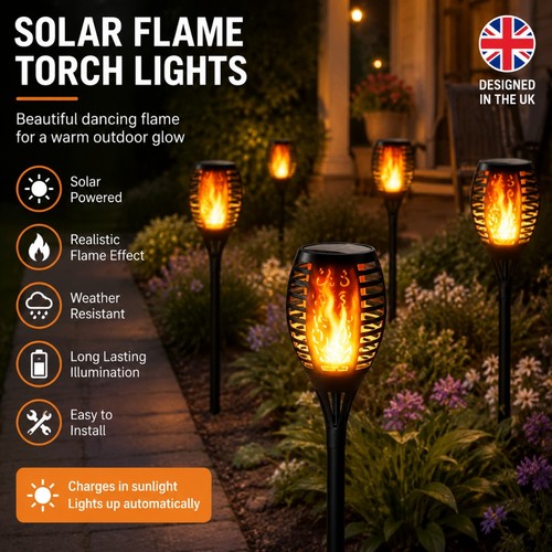 Solar powered torch lights - solar,