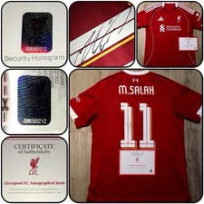LFC Official COA 098565212: Mo Salah #11 Liverpool 2025/2026 Signed Shirt