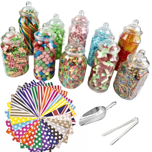 Plastic sweet jars - x, 1l