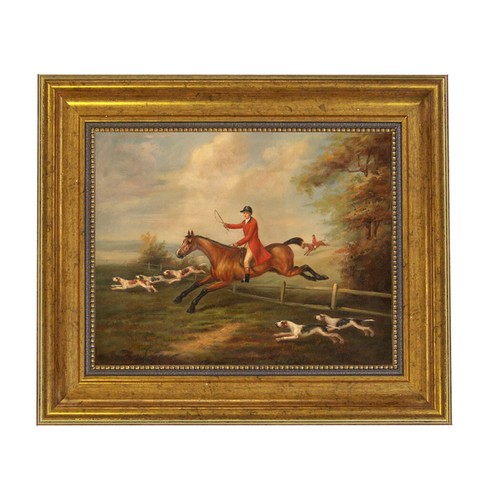 Fox hunting scene - scene, j.n