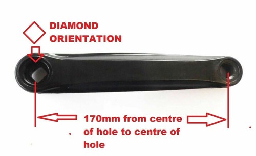 170mm left hand crank arm - arm,