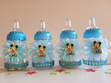 Mickey Mouse | Set of 12 Bottles Favors | Baby Shower Decorations | It's a boy